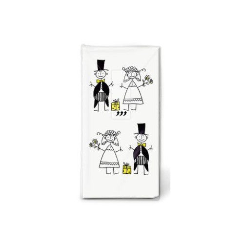 PAPER + DESIGN - TISSUES -Just Married