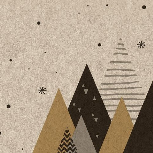 Cocktail Napkin - Naturals Graphic Trees