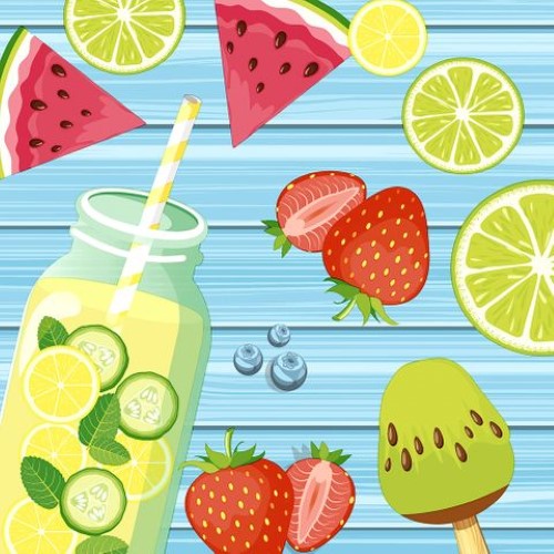 Luncheon Napkin -Summer Fruits