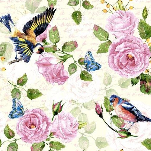 Cocktail Napkin -Vintage Garden