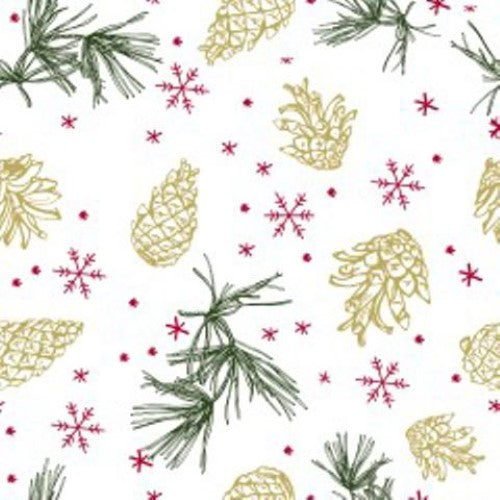 Luncheon Napkin - Golden Cones
