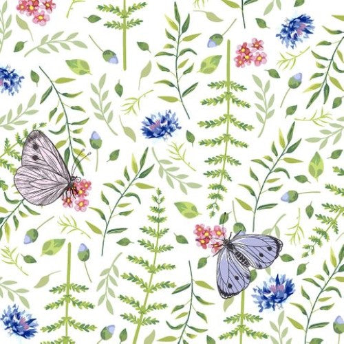 Luncheon Napkin -Nature Butterflies