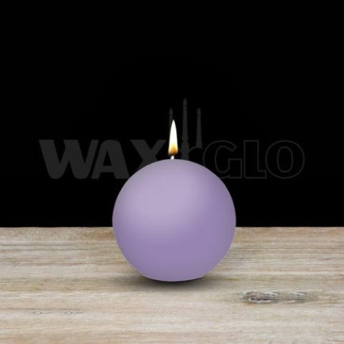 Waxglo Candle - 60mm Dia BALL CANDLE - LAVENDER