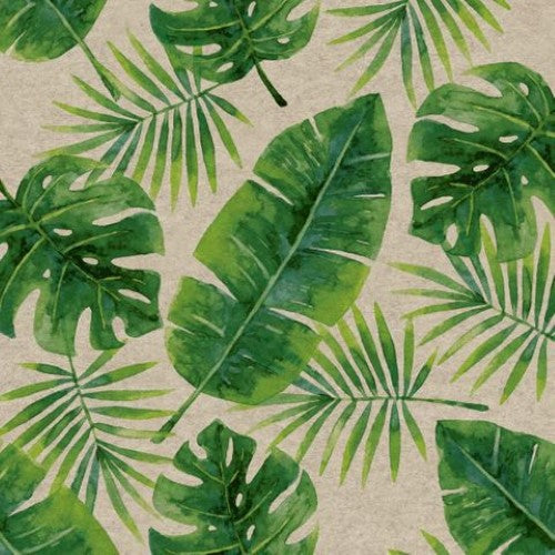 Luncheon Napkin - Tropical Leaves