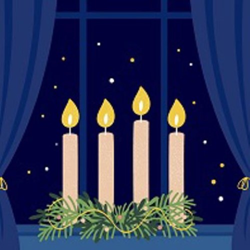 Cocktail Napkin - Advent Night