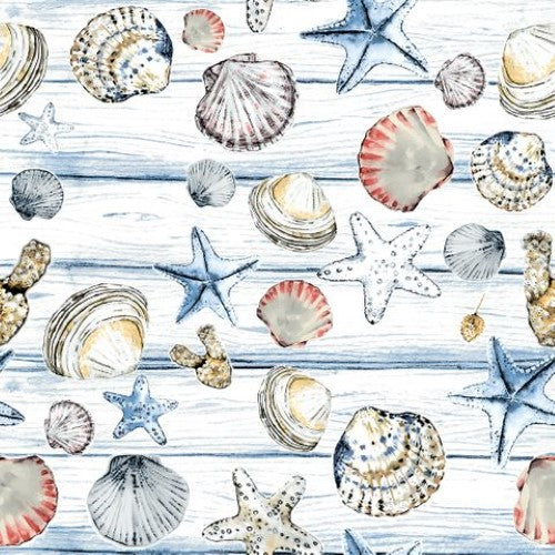 Luncheon Napkin - Beach Shells