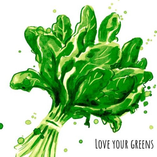 Luncheon Napkin - Love Greens