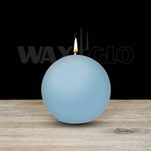 Waxglo Candle - 80mm Dia BALL CANDLE - WATER