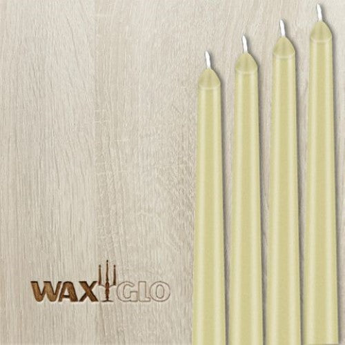 Waxglo Candle - 300mm UNWRAPPED TAPER - CREAM