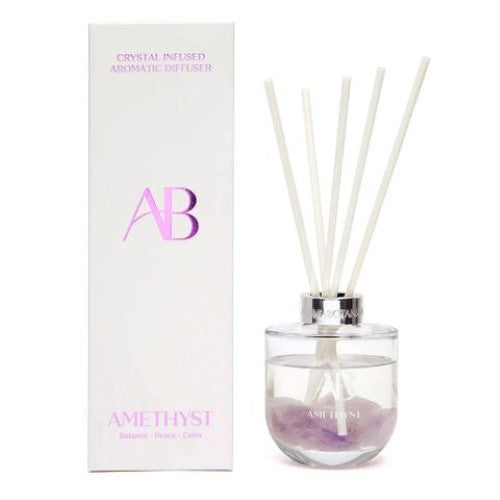 Aromabotanicals - 200ml Diffuser With Crystals -Amethyst