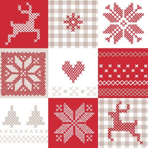 Luncheon Napkin - Winter Patch