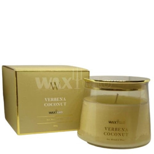 Waxglo Scented Candle - 260g Jar Candle W-Scented -Verbena Cocon