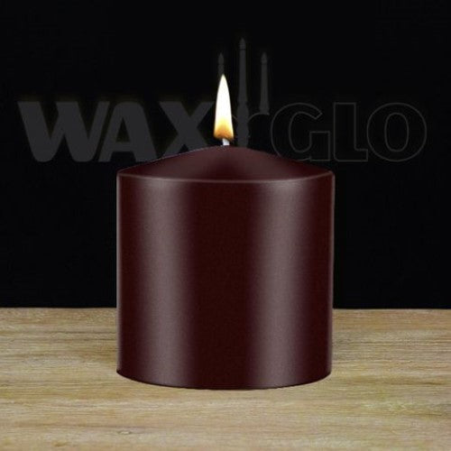 Waxglo Candle - 75x75mm UNWRAPPED CYLINDER - CRANBERRY