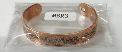 Magnetic Copper Bracelet - Pentagram