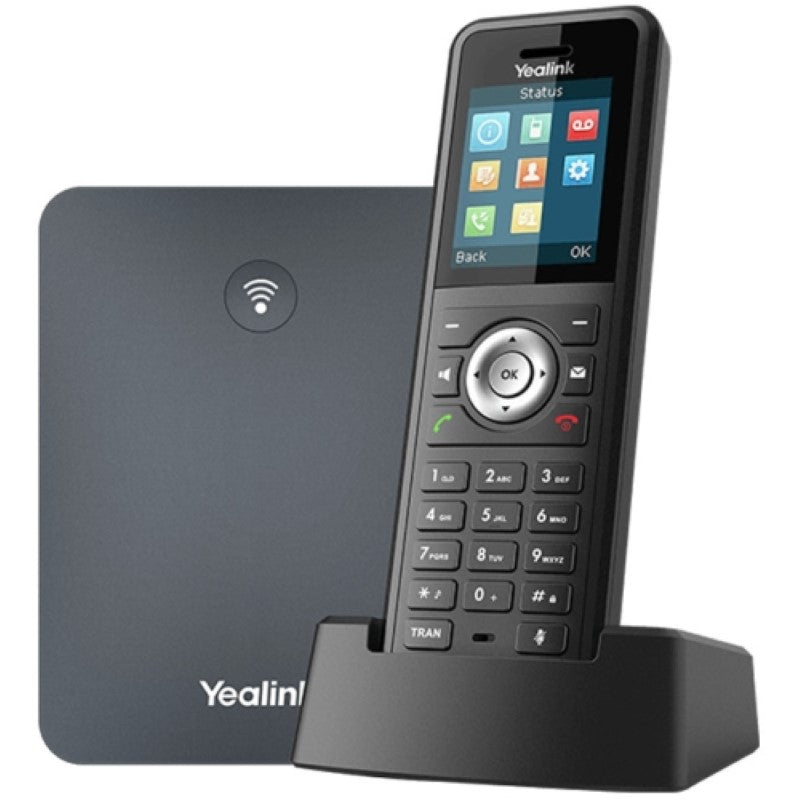 Yealink W79P IP Phone - Cordless - Corded - DECT - Wall Mountable, Desktop - Bla