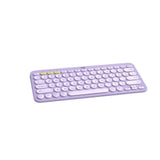 Logitech K380 Bluetooth Keyboard: sleek, multi-device wireless keyboard in Lavender Lemonade for seamless, comfortable typing.