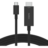Belkin Connect USB-C to HDMI Cable - 2 m HDMI/USB-C A/V Cable for Chromebook, Ma