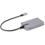 4-Port USB-C Hub, 5Gbps, Bus Powered, 4x USB-A Ports, Optional Auxiliary Power,