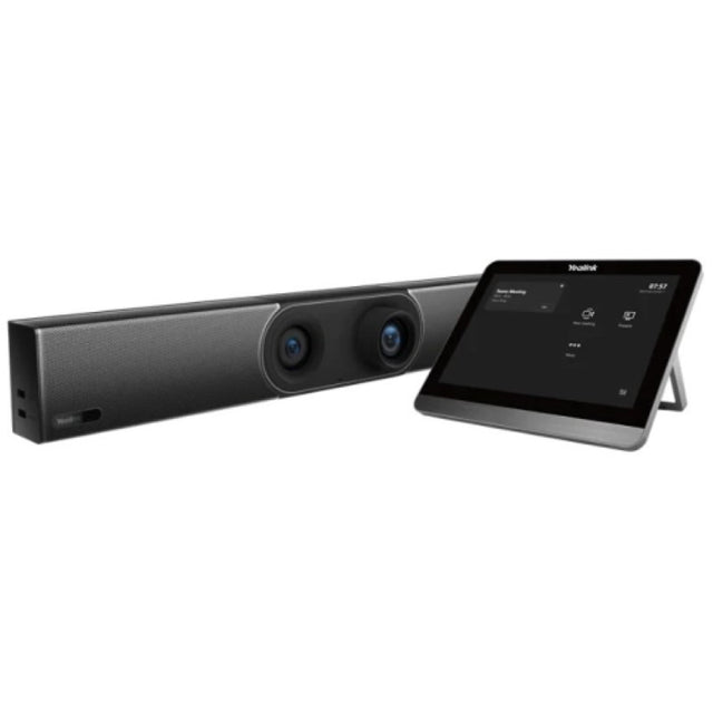 Yealink A30 video collaboration bar with 8MP camera, AI features, and seamless integration for medium room meetings.