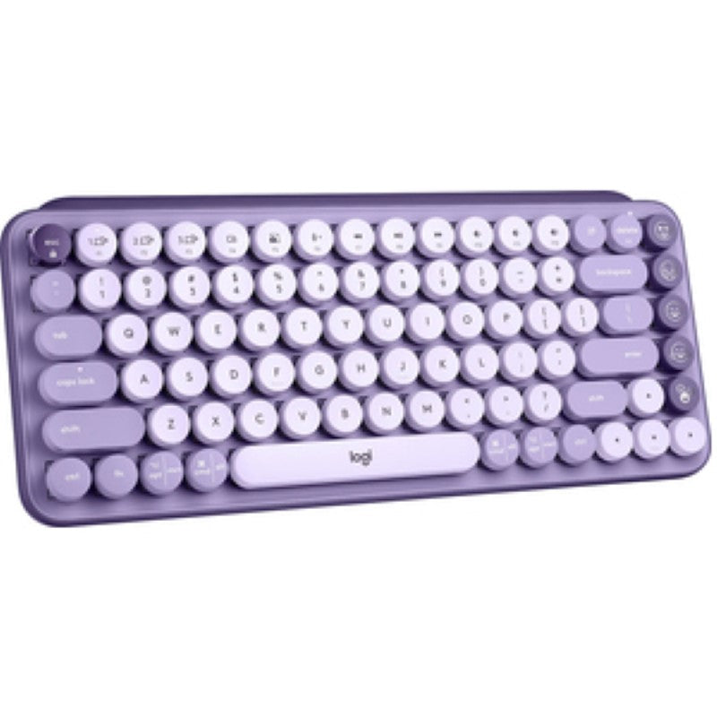 Logitech POP Keys Wireless Mechanical Keyboard with customizable emoji keys for personalized typing and versatile device connectivity.