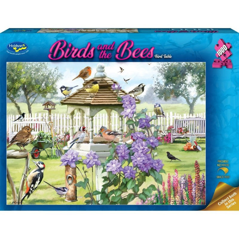 Birds and the Bees 1000 Piece Jigsaw Puzzle Bird Table