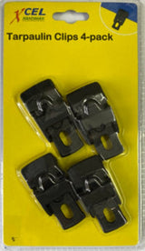TARPAULIN CLIPS 4-PCE CARDED XCEL