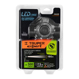 HEADLIGHT LED RECHARGEABLE 500 LUMIN 7.5HR USB TRUPER