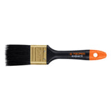 Truper 38mm paint brush with plastic handle and synthetic bristles for smooth application and comfortable use.