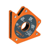 Magnetic square clamp for welding, 100mm, providing stability, alignment, and spark resistance for precise metal work.