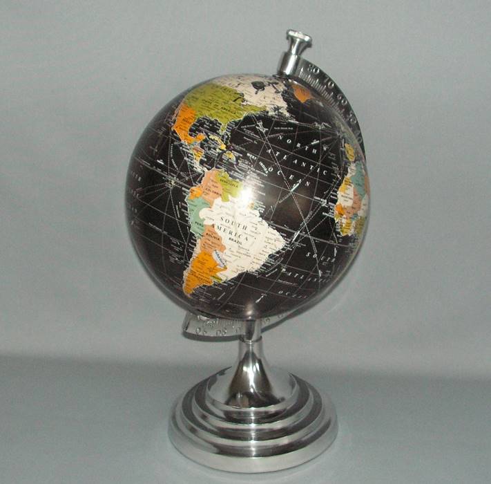 World Globe Rotating On Stand - 45cm