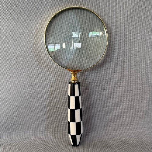 Magnifying Glass - Checkered Pattern (100mm)