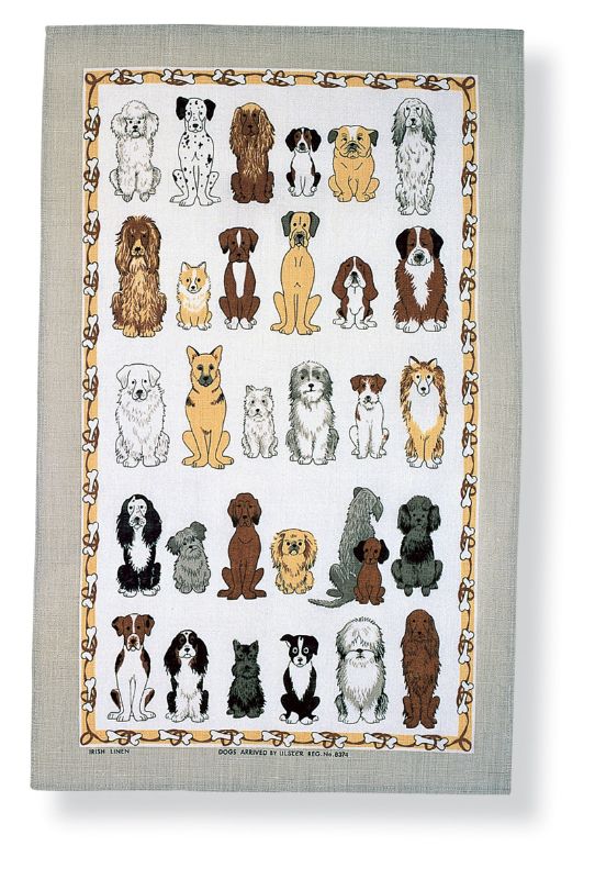 Tea Towel - Ulster Weavers Union - Dogs Arrived (74cm)