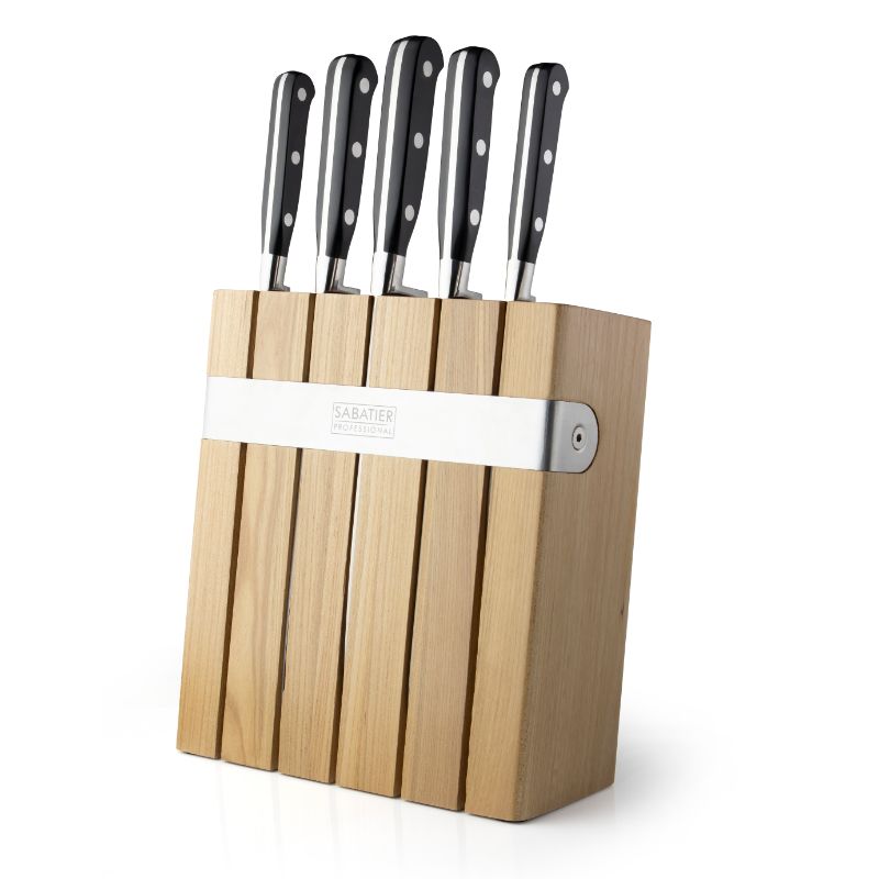 Oak Knife Block Set - Sabatier Professional (5PC)