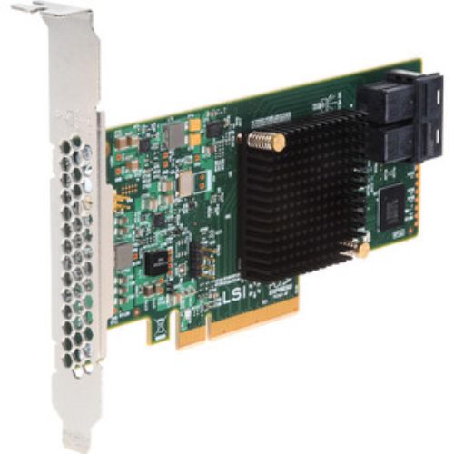 Intel RAID Controller RS3UC080 with 12Gb/s SAS, PCIe 3.0, 8 internal SAS ports, supporting advanced RAID levels for data security.