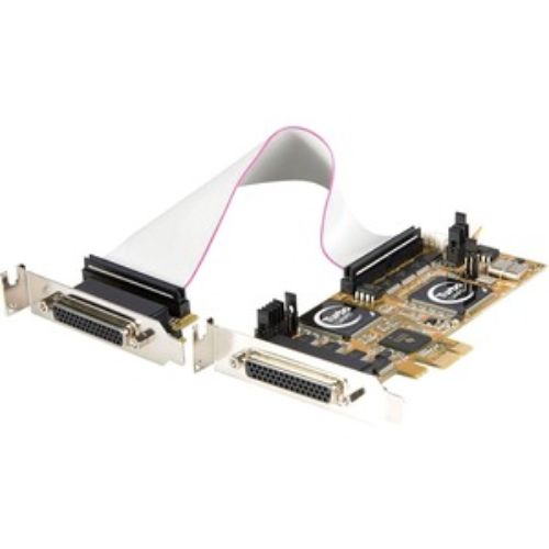 Low-profile 8-port PCI Express serial adapter card with DB-9 connections for enhanced connectivity in compact spaces.