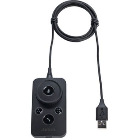 Jabra Headset Call Control Cable with volume adjustment, mute, and call buttons for seamless communication.