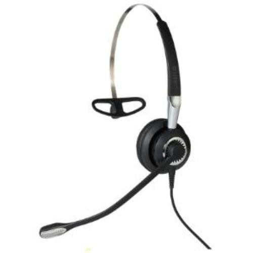 Jabra BIZ 2400 Mono Headband: ultra noise-canceling headset with break-proof boom for clear calls in noisy environments.