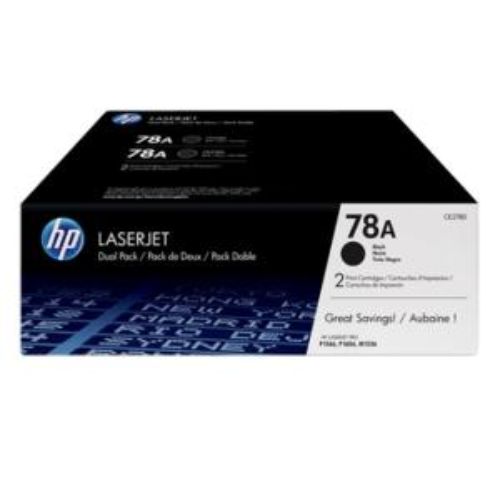 HP 78A Original Toner Cartridge - Black - Laser - 2100 Pages - 2 Pack