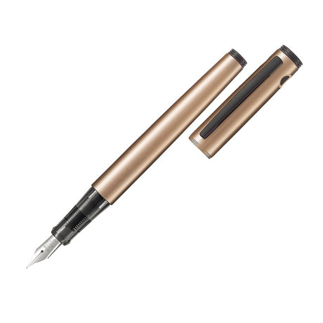 Pilot Explorer Fountain Pen in fine copper, featuring a lightweight design, airtight cap, and precision stainless steel nib.