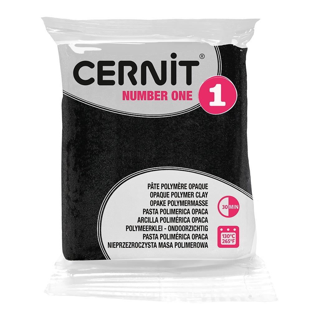 Cernit Polymer Clay No1 56g Black