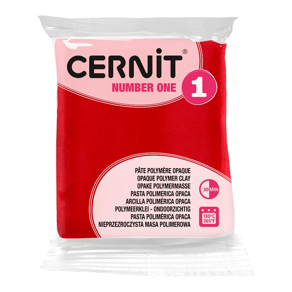 Cernit Polymer Clay No1 56g Xmas Red