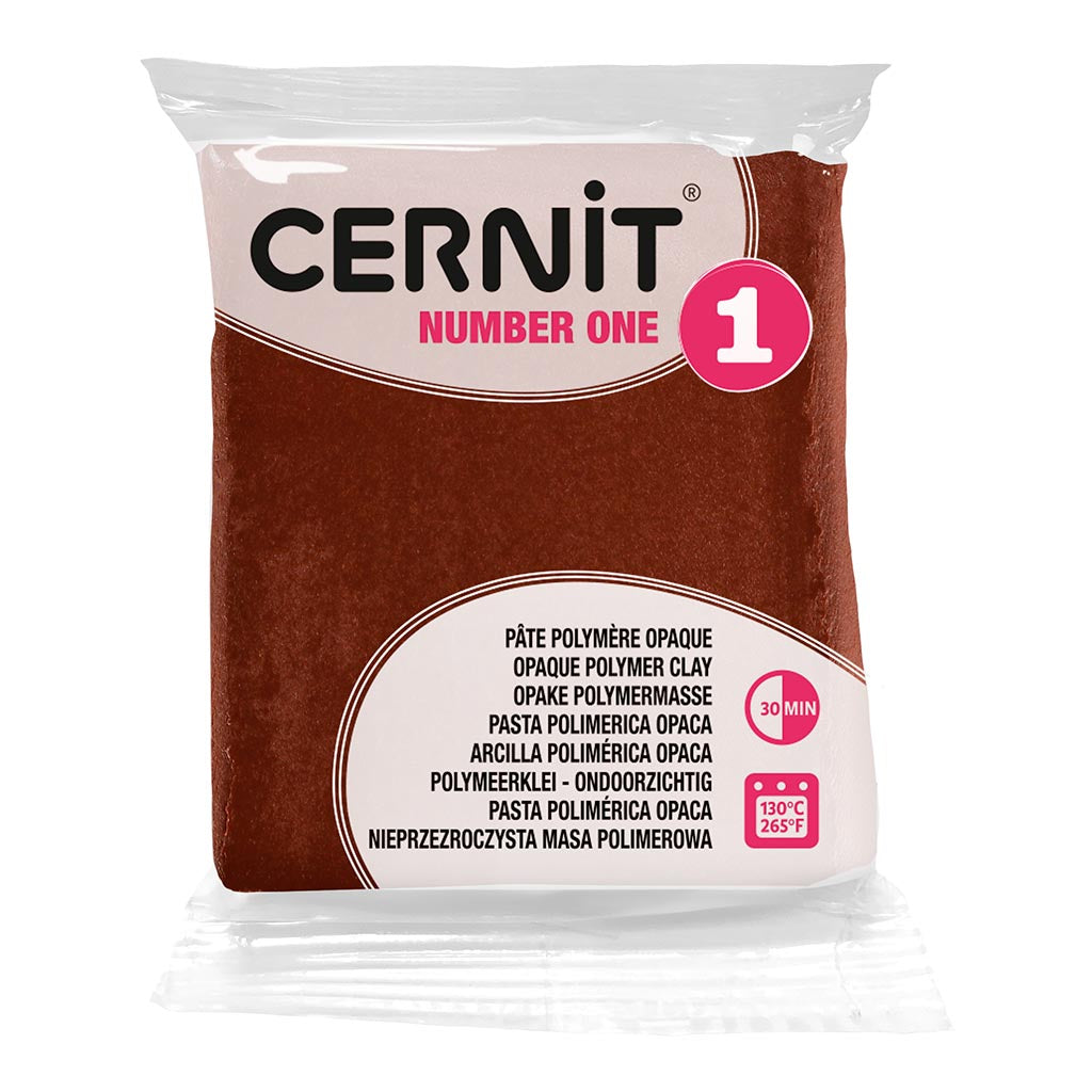 Cernit Polymer Clay No1 56g Brown