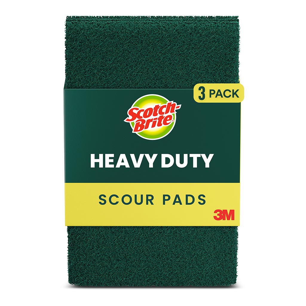 Scotch-Brite Heavy Duty Scouring Pad, Pack of 3