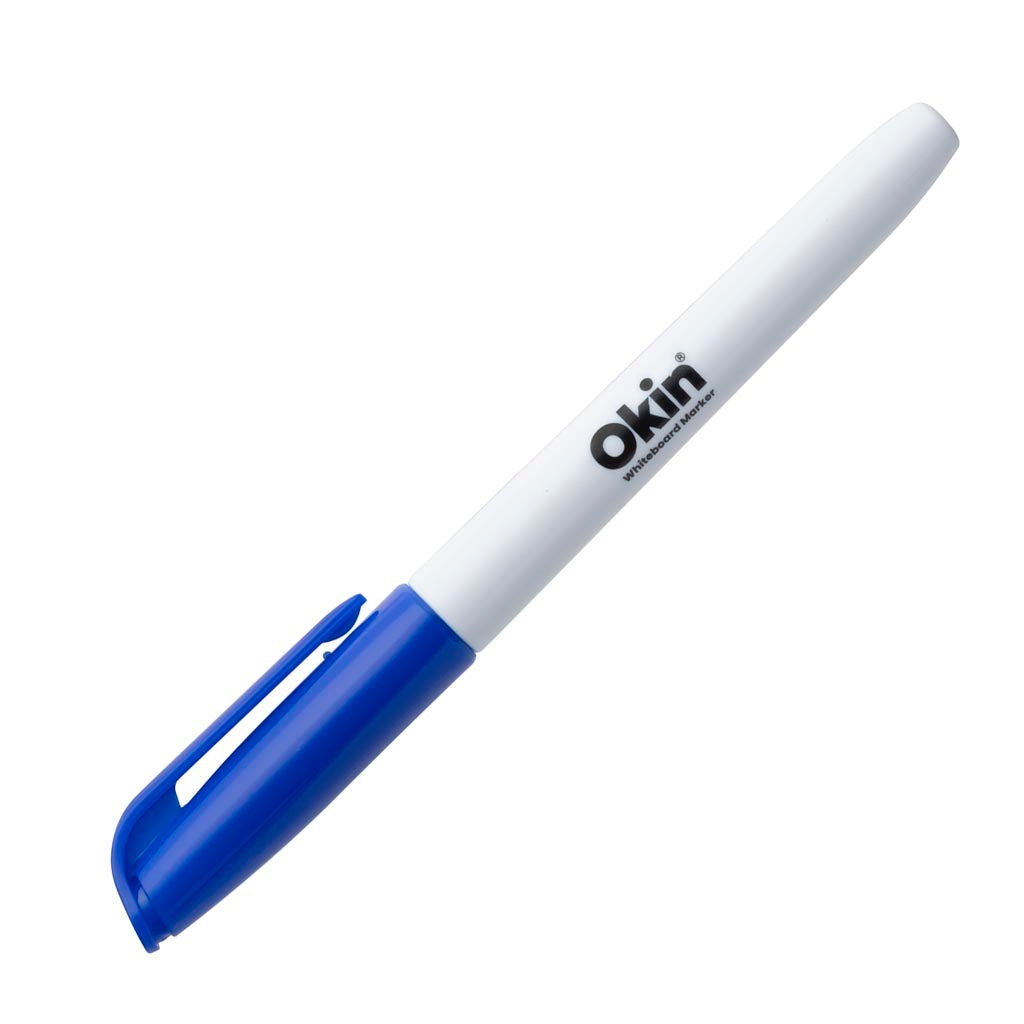 Okin Whiteboard Marker Pen Style Blue - Pack of 12