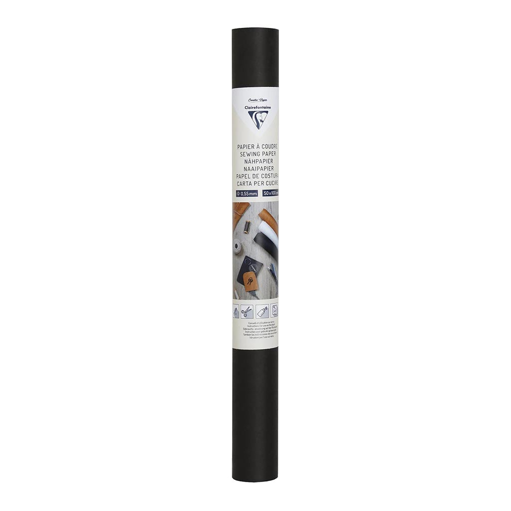 Clairefontaine Sewing Paper 48x100cm Black