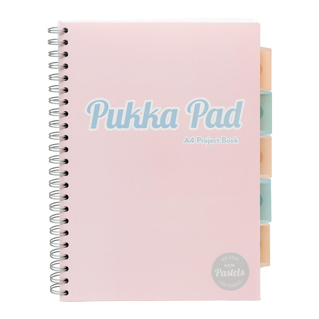 Pukka Pastel Project Book A4 Pink