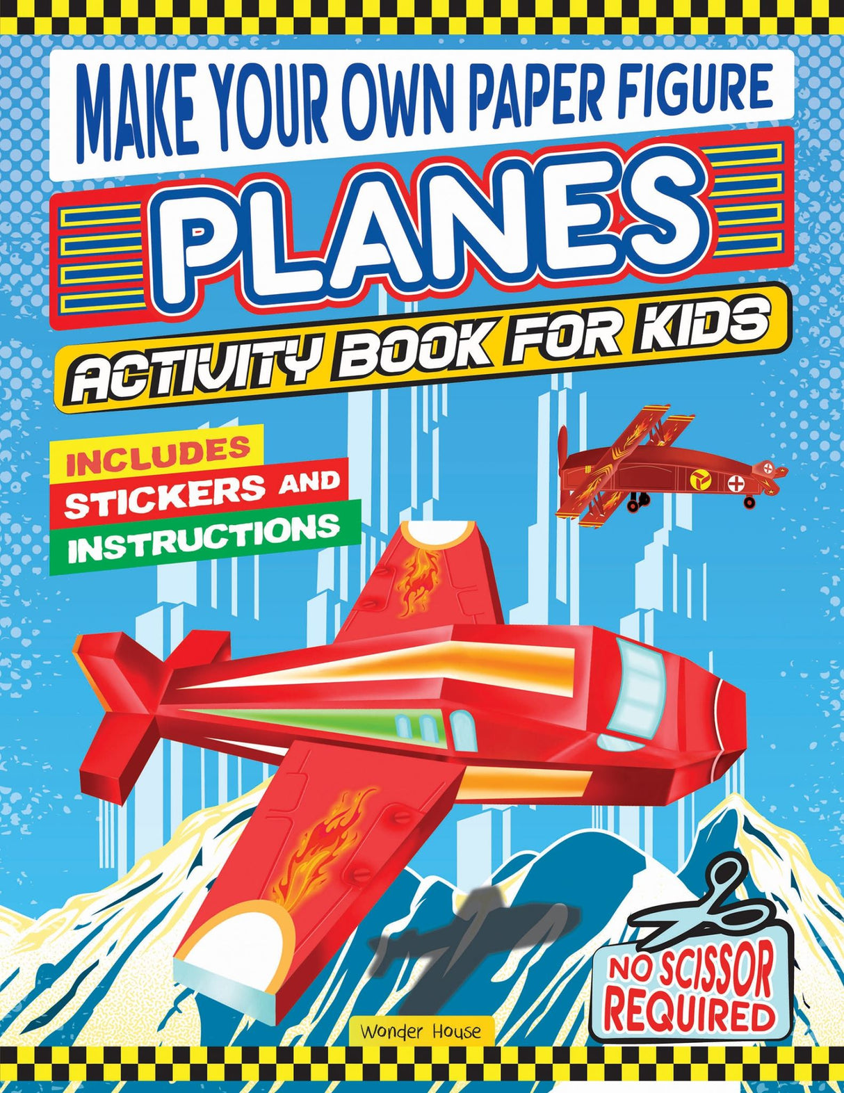 Make your own Paper Figure - Planes (Activity Book for kids)
