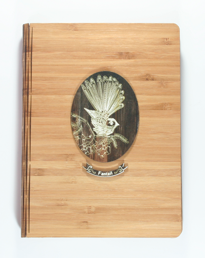 Bamboo Journal -  Fantail - Notebook (Dark Wood)