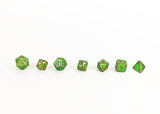 LPG Dice RPG Set Draco Bright Green/Brass