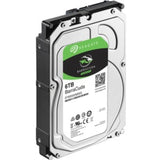 6TB Barracuda SATA hard drive with 6GB/s speed, 256MB cache, ideal for gaming and multimedia storage.